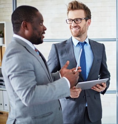 Men Talking In Office